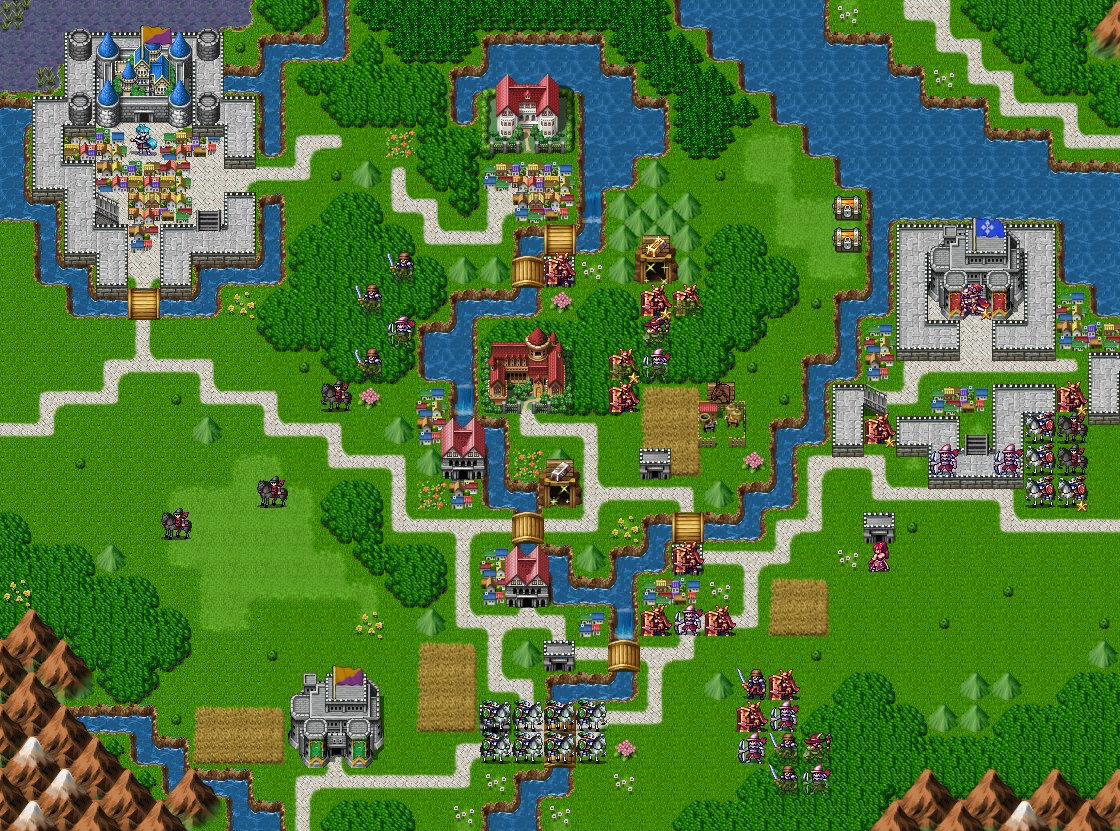 Bản đồ chiến thuật Chapter 11 — Deadly Gambit: grid địa hình, vị trí quân, mục tiêu và loot