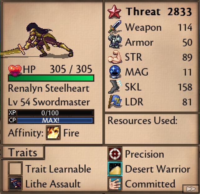 Renalyn Steelheart — stat card