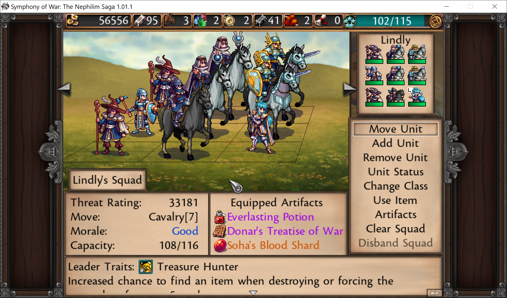 Threat rating do artifact quyết định — dùng để điều khiển aggro địch.